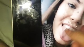 sexy bitch with tongue out makes me explode