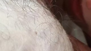 Slut rims Daddy's asshole again!