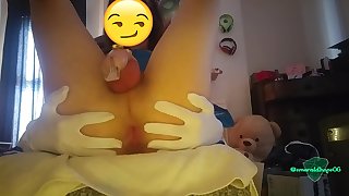 sissy uses her ass while watching hypno