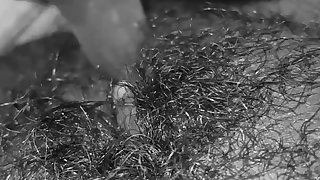 Transboy uses mini dildo.