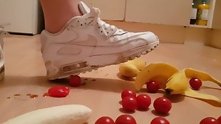 Princess Lily Grace Crushes Food in Nike Air Max 90s