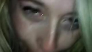sexy blond sucks dick