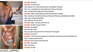 OMEGLE beautiful ass back TEEN shows me her tits