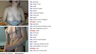 Do as I say, not as I do - Omegle sub teen PART2 (cumshot)