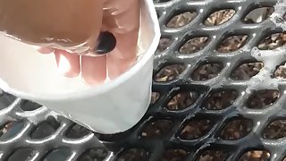 tight teen demolished by old man on public park bench hardcorr