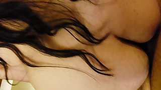 Latina BBW bounces ass In hotel