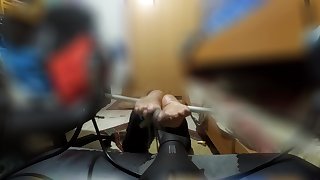 hot hair dryer with baby oli feet