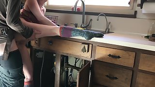 lucky plumber fucked by teen