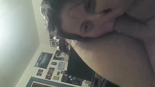 Amazing young teen girlfriend Deepthroat & Blowjob