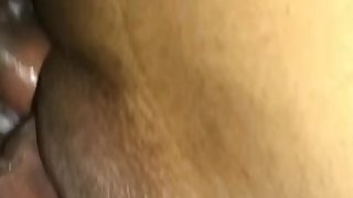 Fat creamy pussy gets fucked up close