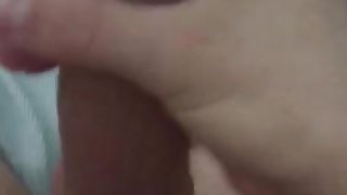 Young throbbing cock shooting a load