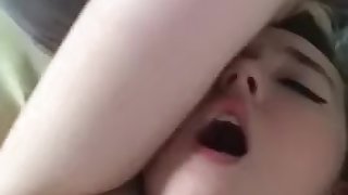 Blonde teen gets it good from a FWB
