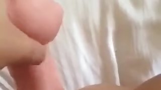 A young girl puts a dildo in anal