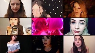 ASMR COMPILATION by CumAngels (Cuties Making Heavenly Sounds, Splitscreen)