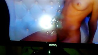 Big load of No Hands Cumming - Watching MFC Girl - Tribute on her Live