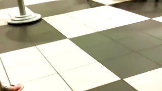 Candid 2 Women Feet Sandals Flip Flops at Cafe