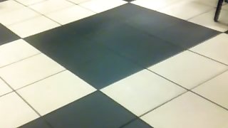 Candid Teen Asian Feet at Cafe Flip Flops