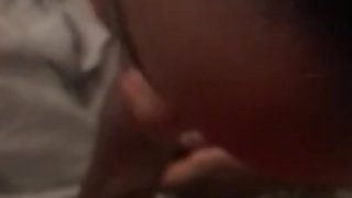 Sucking my nigga off (loud slurping sounds)