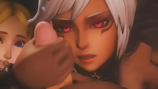 2 Girls fight For Link's Dick (GIRLS 3D)