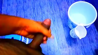 Indian Teenager Boy Stroking His Big Black Cock POV