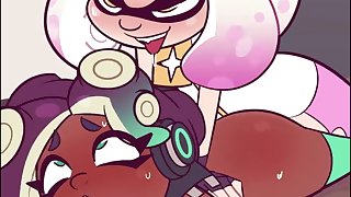 (Sound) Marina gets fucked from behind by Pearl - Splatoon 2