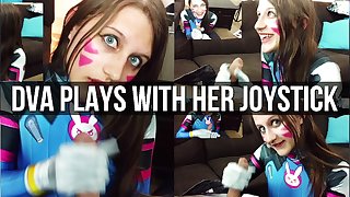 Overwatch D.Va Plays With Her Joystick